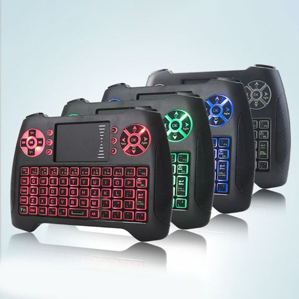Mini teclado inalámbrico T16 retroiluminado con retroiluminación 2,4G Fly Air Mouse controles remotos teclados de juego de la mejor calidad para TV Box