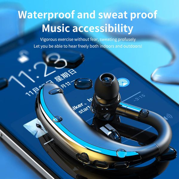T200 Bluetooth Casque Sans Fil Casque Mains Libres Dent Bleue Écouteurs Légende Stéréo Fil moins Écouteurs Pour iPhone Samsung Free DHL