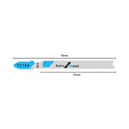 T218A Jig Saw Blade HCS HCS CANTRADAS PLATAS PARA MADERA CORTE DE PLÁSTICO TODA DE CANTIDA POLED Herramienta de sierra Recíproca.