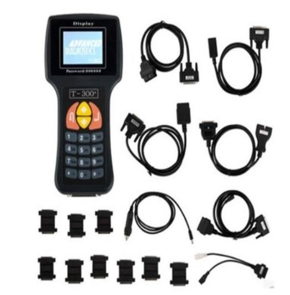 Programador de clave T300 V178 Última versión T 300 TCODE Clave transpondedor Herramienta de diagnóstico automático Color azul negro Español Inglés La8720743