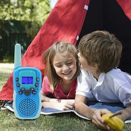 T388 Talkie-walkie enfants 2 pièces récepteur radio talkie-walkie jouet enfants cadeau d'anniversaire jouets pour enfants pour garçons filles 3 Km à main 240318