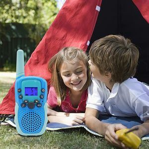 T388 Talkie-walkie enfants 2 pièces récepteur radio talkie-walkie jouet enfants cadeau d'anniversaire jouets pour enfants pour garçons filles 3 Km à main 240129