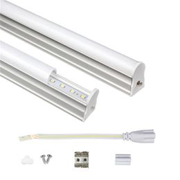 Tube LED intégré T5, 1 pied, 2 pieds, 3 pieds, 4 pieds, 175-265V, Tube Fluorescent SMD2835, 6W, 10W, 14W, 18W