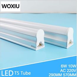WOXIU T5 Led Tube stent lumière support de lampe intégré pack de lumière fluorescente 2ft 570mm lampe à économie d'énergie AC110-265V 8W 6000k