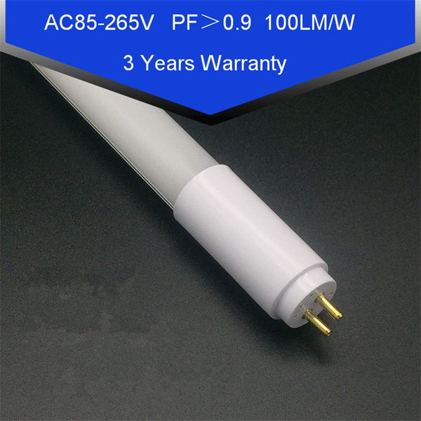 T5 LED Tubes 2pins 4ft 1200mm 18W AC85-265V Long G5 Lights 100LM / W SMD2835 Lampes fluorescentes lumière du jour 4 pieds 220V 5000K 5500K Ampoules à barre linéaire Jouer et jouer pour l'expédition