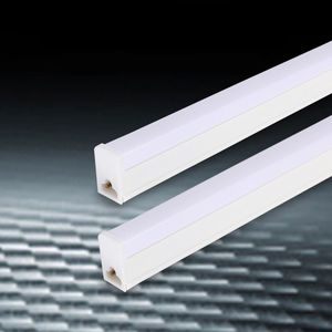 T5 LED-buizen Volledig pc Plastic 4ft 3ft 2ft 18W AC85-265V 100lm/W Integrated Lights SMD2835 Fluorescentielampen 4 voet 120 cm 90 cm 60 cm 250V Lineaire staafbollen 1200 Melk deksel