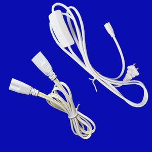 T5/T8 6ft 1.8 mètre connecteur cordon d'alimentation avec interrupteur marche/arrêt prise américaine pour fil de câble d'extension de luminaire LED intégré