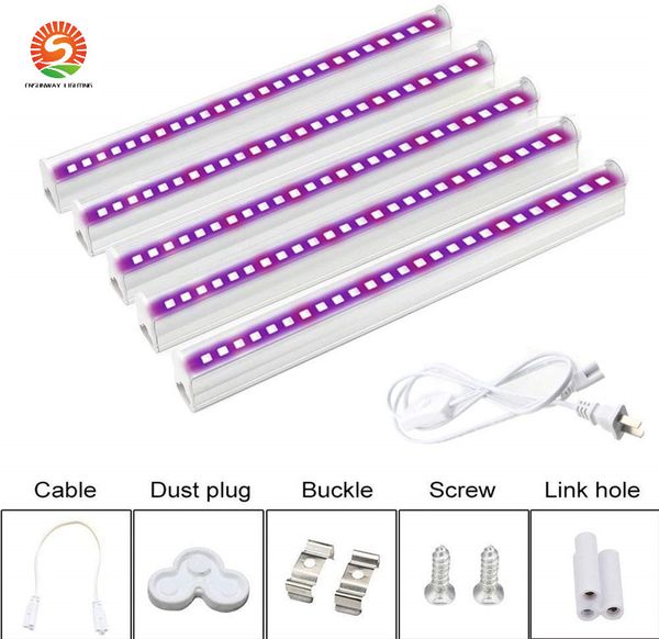 T5 T8 Led Grow Light Bar 6Pcs Full Spectrum Grow Lamps Tube pour Seed Start Indoor Plant Flower Bloom Vegetable Greenhouse Garden lights