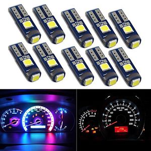 10 -delige auto dashboardlichten T5 3W W1.2W LED -lamp Interieur Licht Auto zijverlichting Lampen