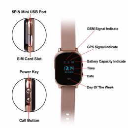 T58 Smart Watch Kids Child Elder Adult GPS Track Bracelet Personal Locator GSM Tracker Device WiFi Call Free Polshorloge voor Android iPhone