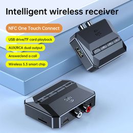 T59NFC 5.3U disque TF carte RCA récepteur d'adaptation Audio sans fil voiture Bluetooth