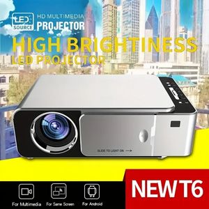 T6/US Nieuwe Doppeloxfam Home High Definition Projector Led Mini Draagbare Projector Compatibel Met Android 720P