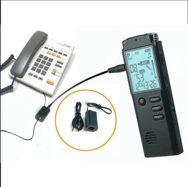 Enregistreur vocal à écran LCD T60 Enregistreur vocal numérique de 8 Go Prise en charge du lecteur MP3 Fonction de répétition A-B / Réglage du jour et de l'heure