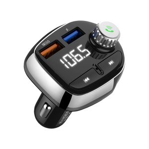 T61 DUAL USB-oplader Bluetooth Handsfree Audio MP3-speler FM CAR KIT zender met 3.1A Snelle lading