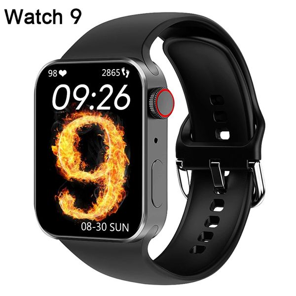 S9 Pro Max Ultra Smart Watch Series 9 8 45 mm 2.1 pulgadas Hombres Mujeres Relojes NFC Asistente de voz Bluetooth Llamada DIY Dial Carga inalámbrica Deporte Smartwatch Pulsera de fitness