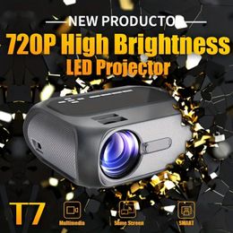 T7/US 720P Vente Chaude HD Home Cinéma Mini Projecteur Intelligent Portable Projecteur Numérique De Poche