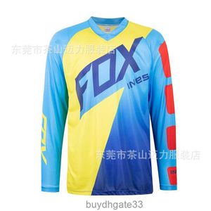 T7IT T-shirts pour hommes Fox Ines Speed Descent Sports de plein air Combinaison de cyclisme Hors route Montagne Moto Racing T-shirt à manches longues