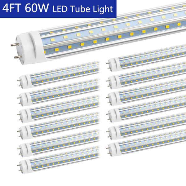 Tubo de luz LED T8 de 4 pies Bombillas fluorescentes LED de 48 