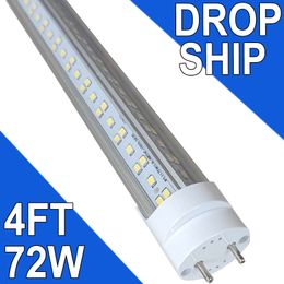 Ampoule tube T8 72 watts 48 pouces, 6 500 K, 7 200 lumens, lumière du jour, culot à deux broches G13, ampoule fluorescente T8 pour garage électrique à double extrémité usastock