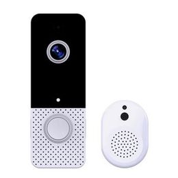 T8 720P sans fil WiFi vidéo sonnette téléphone intelligent anneau de porte interphone système de sécurité IR visuel HD caméra cloche étanche oeil de chat avec DingDong pour la maison vie bureau FF