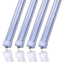 T8 8ft LED Light Tube,FA8 Single Pin Base,8ft 6000K Wit,45W,Dual-Ended Power,50-Pack AC100-305V US Voorraad