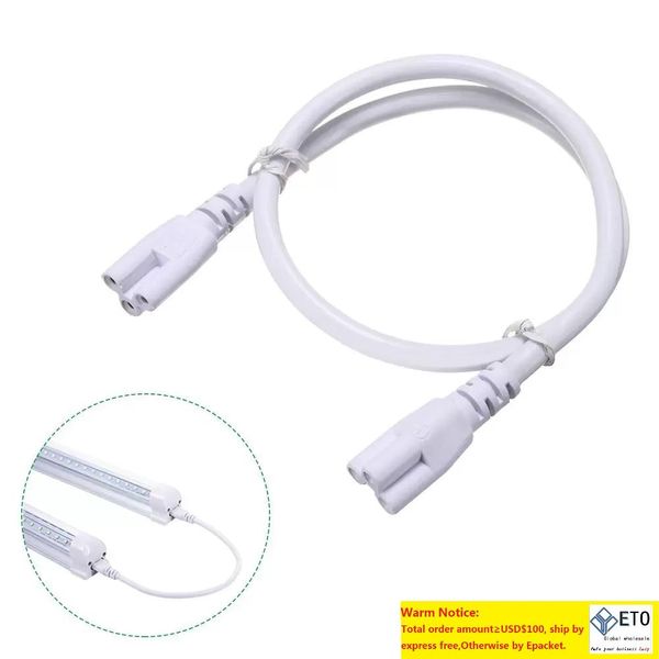 Soporte de Cable de extensión T8, conector de alambre de tubo LED T5 para tienda, Cable de alimentación de luz con enchufe estadounidense