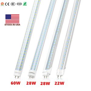 Tubes lumineux T8 LED 4 pieds 4 pieds 18W 22W 28W 60W 80W Ampoules d'éclairage LED Tube fluorescent 4ft G13 à une rangée SMD2835