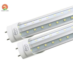 T8 LED Tube Light g13 2 broches 8ft 6FT 5FT 4FT V forme Double lueur lumière pour porte plus fraîche AC85265 LED magasin lumière garage entrepôt lig6821402