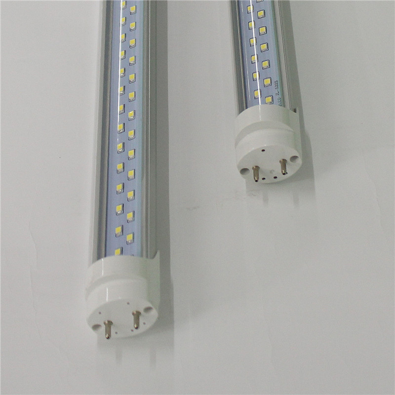 Tubi LED T8 Doppi LED 8 piedi 6 piedi 5 piedi 70 W AC85-265V PF0.9 SMD2835 Luce 8 piedi Lampade fluorescenti 8 piedi 2.4 m Lampadina lineare 6 piedi 110 V Illuminazione a barra 100LM/W Bianco caldo freddo per interni