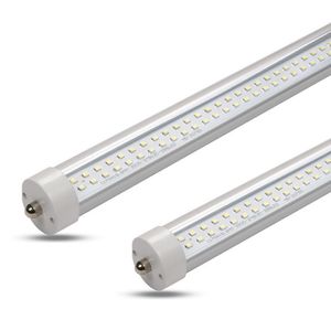 T8 LED-buizen Dubbele PCB 2ft 60cm 18W AC85-265V Lichten FA8 R17D SMD2835 Eén enkele pin Roteren Fluorescentielampen 250V Lineaire staafbollen 100lm/W Accessoires PLUG EN PLAG