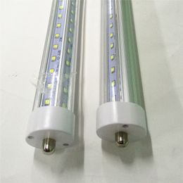 Tubos LED T8 en forma de V FA8 G13 6 pies 56W AC85-265V PF0.95 SMD2835 100LM / W Luces Lámparas fluorescentes de un solo pin 5000K 5500K Blanco natural Forma de V Bubls lineales R17D Rotar