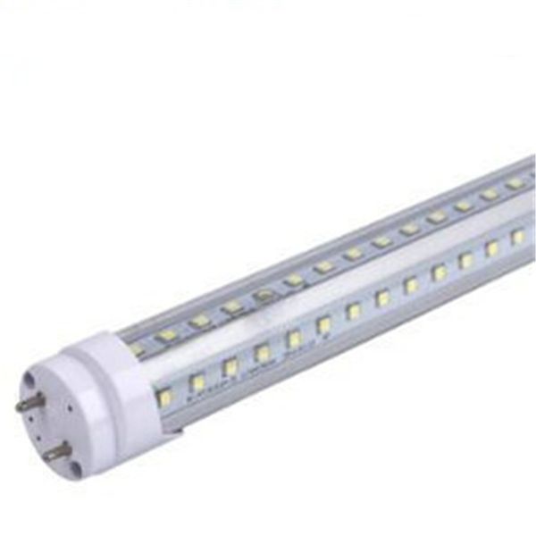 Tubos LED T8 en forma de V G13 8 pies 6 pies 5 pies 70W AC85-265V PF0.95 SMD2835 100LM/W 2 pines Base Lámparas fluorescentes 5000K 5500K Blanco natural Forma de V Burbujas lineales 250V 8 pies Barra de 8 pies