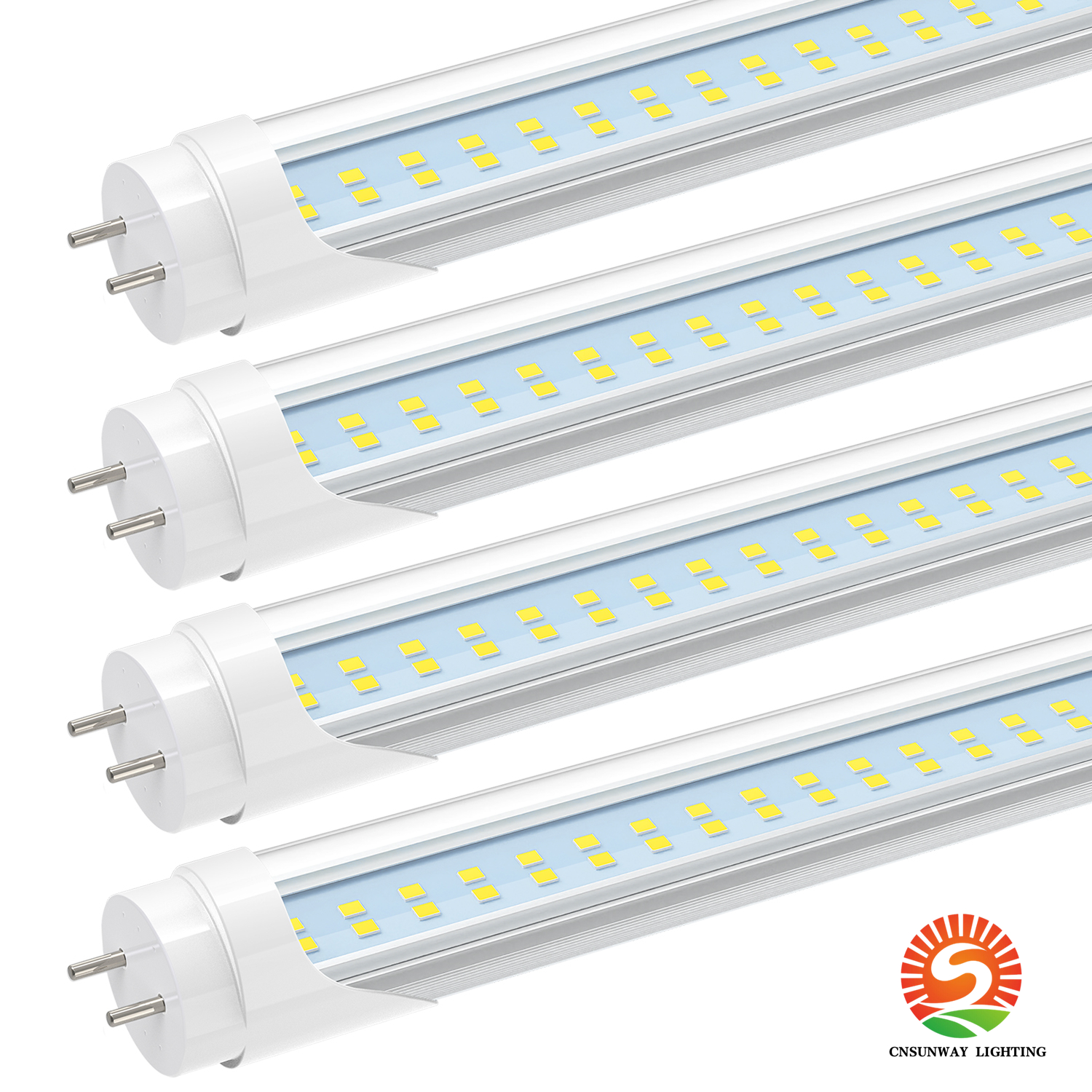 T8 LED Tipo B Luz de tubo 3 pés, 2520lm, 18W (45W equivalente), 6000k, 36 polegadas F30T12 Substituição de lâmpada fluorescente, potência de extremidade dupla, ETL listada, Remova a luminária de lastro