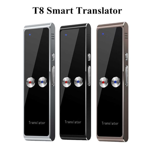 T8 Portable Smart Translator 68 Multi-Langues Bidirectionnel Traducteur en Temps Réel pour Learn Travel Business Meeting