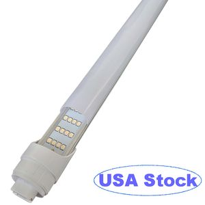 Tubo de luz LED T8 T10 T12 de 8 pies, bombillas LED R17D HO de 8 pies, 96 in, 4 filas, 144 W (reemplazo para F96T12/CW/HO 300 W), lente transparente blanco frío 6000-6500 K, potencia de dos extremos crestech168