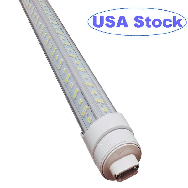 T8 T10 T12 Tube de lumière LED, 8 pieds 144 W R17d (remplacement pour F96T12/CW/HO 250 W), ampoule de magasin à base rotative de 8 pieds, blanc froid 6500 K, 14 000 lm oemled