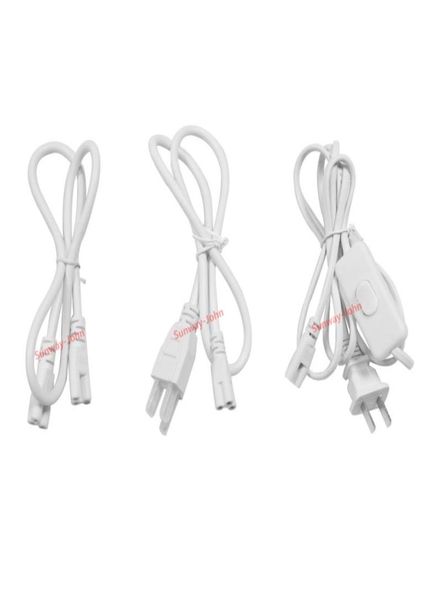 Conector T8 T5, cables de alimentación de doble extremo de 2 pies, 3 pies, 4 pies, 5 pies y 6 pies con interruptor, enchufe US EU AU para luces de tubo LED integradas 5661539