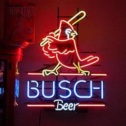 T896 Busch Beer Neon Light Sign Home Beer Bar Pub Salle de loisirs Game Lights Windows Glass Wall Signs 24 20 pouces249P