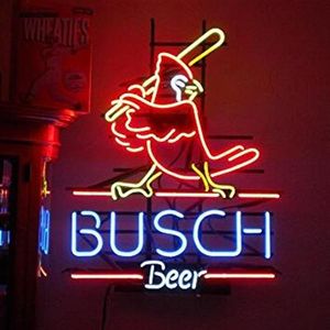 T896 Busch Beer Neon Light Sign Home Beer Bar Pub Recreatieruimte Game Lights Windows Glazen Wandborden 24 20 inches186o