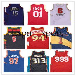 T9 College draagt ​​Vintage Remix Basketball Jerseys 1 Another Kid Cudi 01 Jack 4 Dreamville 6 Zone The District 12 Groovy 40 Sick Wid It 88 Don 9
