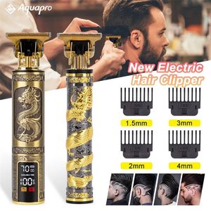 T9 tondeuse à cheveux tondeuse pour hommes LCD numérique Machine de découpe rasage barbier électrique rasoir outil de coiffure tondeuse 220623