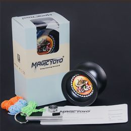 T9 Magic Yoyo Professional Advanced Alloy Yo-yo Juguete responsable con herramienta de rodamiento + 3pcs YOYO String + Bearin para principiantes LJ201031