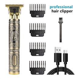 T9 Afeitadora eléctrica para hombres Cortadora de cabello Recortadora de barba Máquina para cortar cabello recargable Afeitadora de peluquero Cortadora de afeitar eléctrica Accesorios de barbería DHL