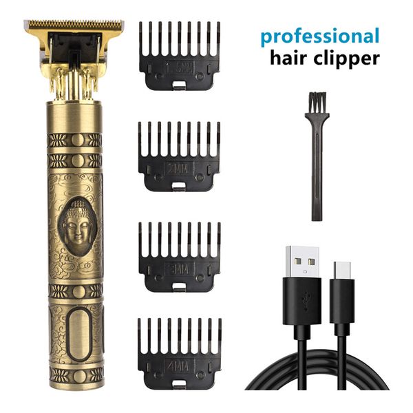 Afeitadora eléctrica T9 para hombres, cortadora de pelo, recortadora de barba, máquina para cortar cabello recargable, afeitadora de peluquero, cortadora de afeitar eléctrica, accesorios de barbería
