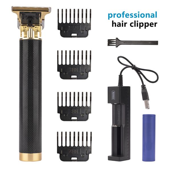 T9 HEACTRICE CHAUR CHAUR CLIPPER CLIPPER BARDE TRIMME RECHARGable Machine de coupe Hair Barber Rasoir Razor Cutter Barbershop Accessoires Dhl Fast