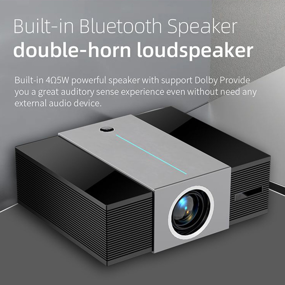 T9 Portable Projector Hotel 4K Projector 3D Automatisk Fokus Mobiltelefon Projektion Skärm Business Office Home Theatre 5G 5G