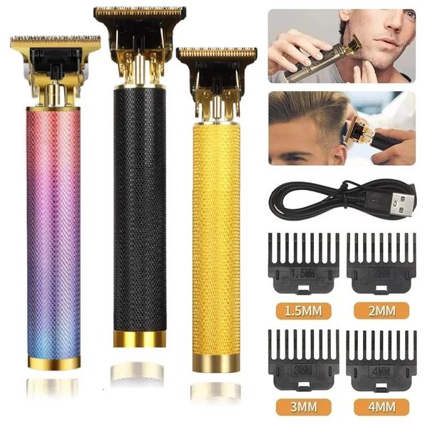 T9 USB Electric Hair Trimmer Hair coup de coupe machine rechargeable Hair Cippers for Men Shaver Trimmer Professional Beard Trimmer 240412