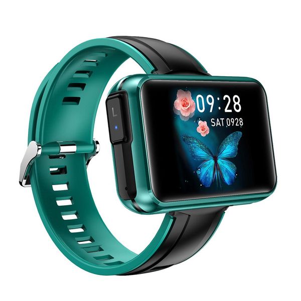 T91 HD pantalla completamente táctil llamada Bluetooth pulsera inteligente TWS 2 en 1 deportes ritmo cardíaco presión arterial oxígeno en sangre reloj inteligente