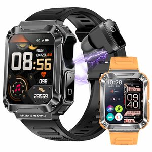 T93 New Smart Watch 3 in 1 TWS Écouteurs 4 Go Large mémoire Bluetooth Call 1.96 Écran Musique locale Écouteurs sportifs Smartwatch .96 Watch