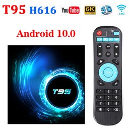 T95 Android 10 TV Box Allwinner H616 6K 5G Dual WiFi BT 4GB RAM 32 GB 64GB 4K Smart TV Set Topbox